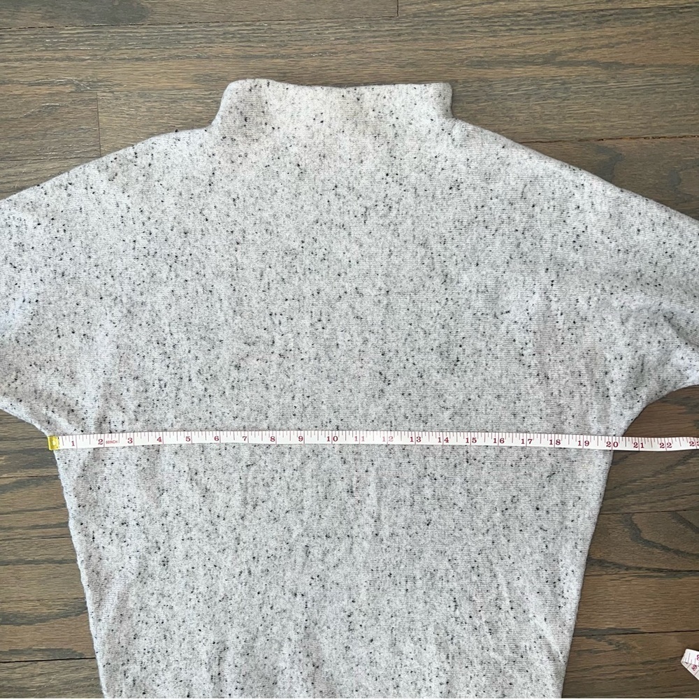 Max Studio Sweater Merino Wool & Alpaca Grey High Roll Neck Small - Picture 5 of 8